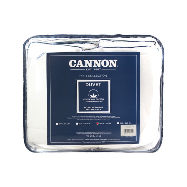CANNON SP COMFORTER MICROFIBER PLAIN KING