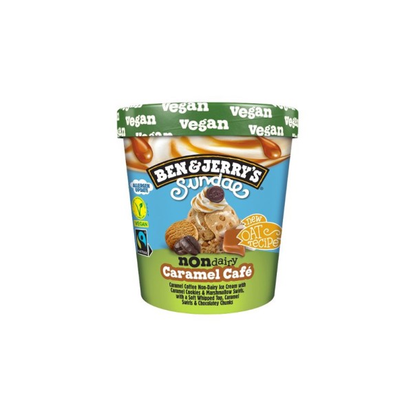 BEN+JERRY'S SUNDAE CARAMEL CAFE NON-DAIRY