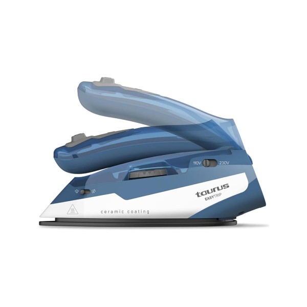 TAURUS STEAM IRON TRAVEL FOLDABLE HAND CERAMIC PLATE