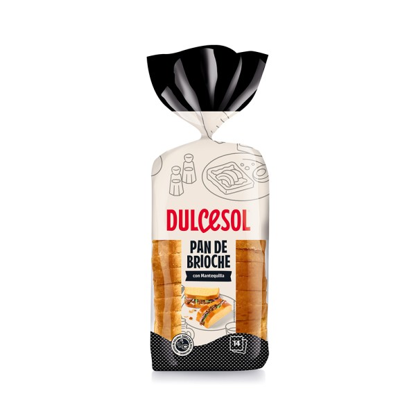 DULCESOL SLICED BREAD BRIOCHE