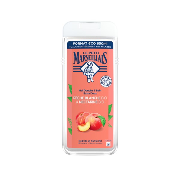 LE PETIT MARSEILLAIS SHOWER GEL PEACH NECTARINE 