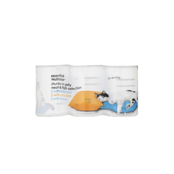 WAITROSE MEAT FISH JELLY WET CAT FOOD