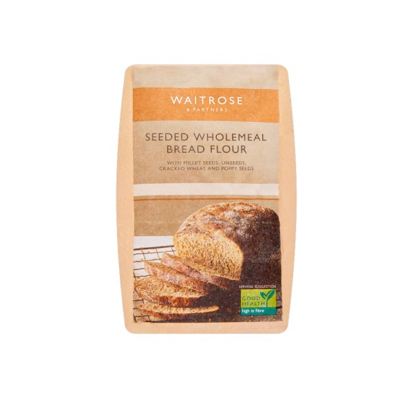 WAITROSE SEEDED WHOLEMEAL BREAD FLOUR