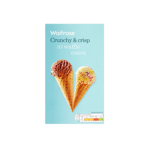 WAITROSE WAFFLE CONES