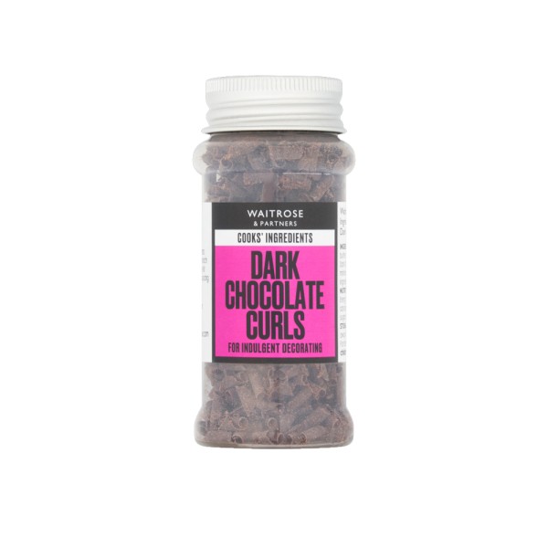 WAITROSE DARK CHOCOLATE CURLS