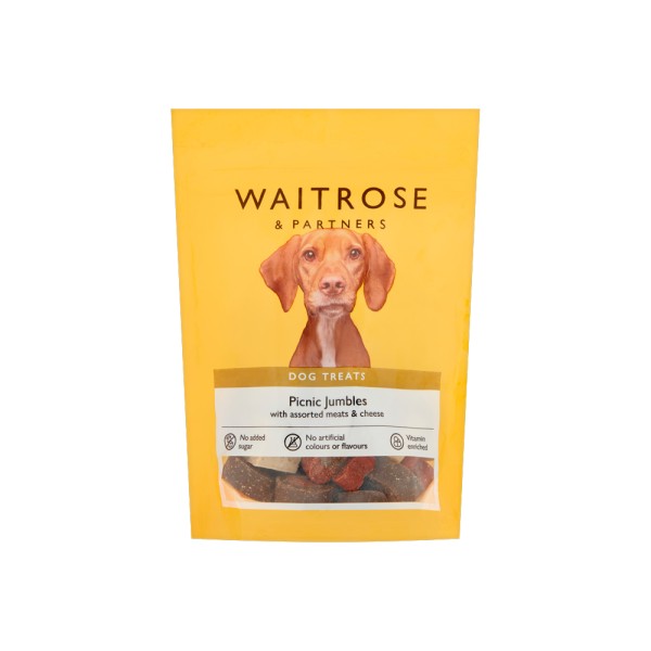 WAITROSE DOG MEAT CHEESE PICNIC JUMBLES