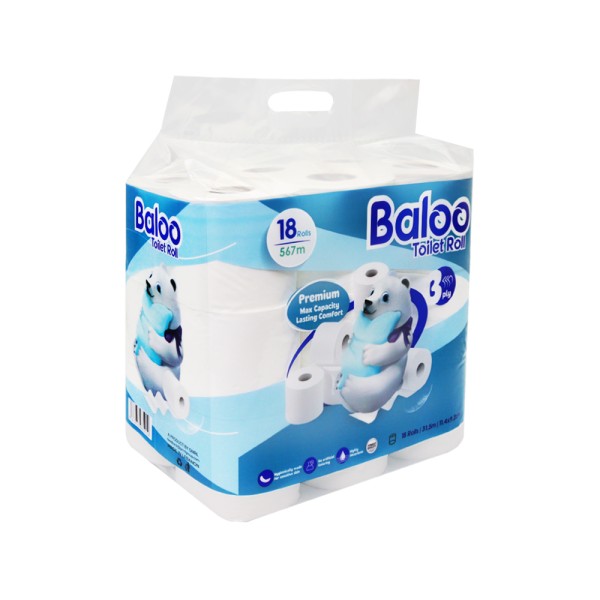 BALOO TOILET ROLL 3PLY 11.4X9.2CM 31.5M