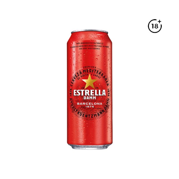 ESTRELLA DAMM BEER CAN