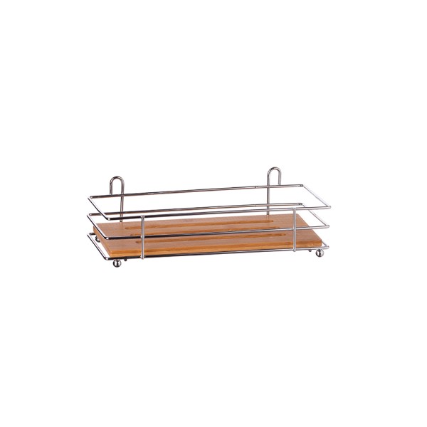 AD TREND SP BAMBOO+METAL WALL SHELF 1 TIER CM27x12xH6