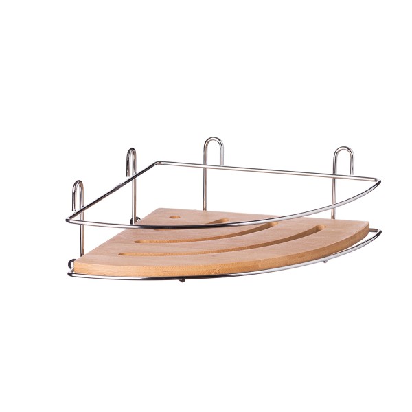 AD TREND SP BAMBOO+METAL WALL SHELF 1 TIER CM20x20xH7