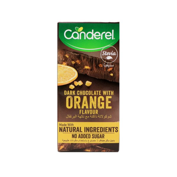CANDEREL CHOCOLATE NATURAL DARK AND ORANGE