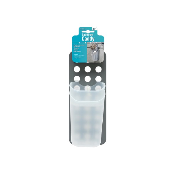 HARD GOODS BATHROOM CADDY W BACKBOARD 3PC