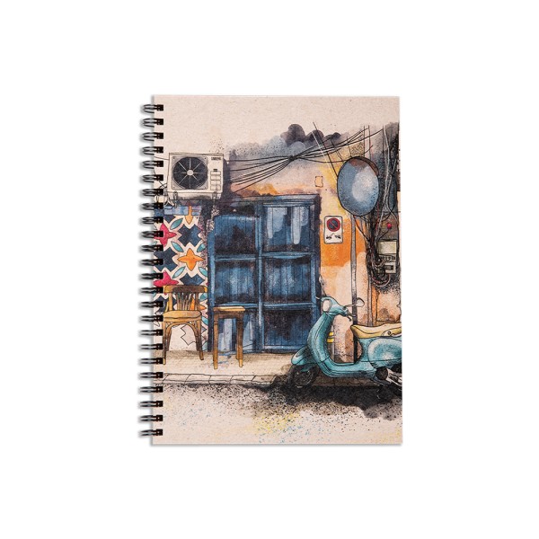 BTDT A5 HARD COVER SPIRAL RASIF PLAIN