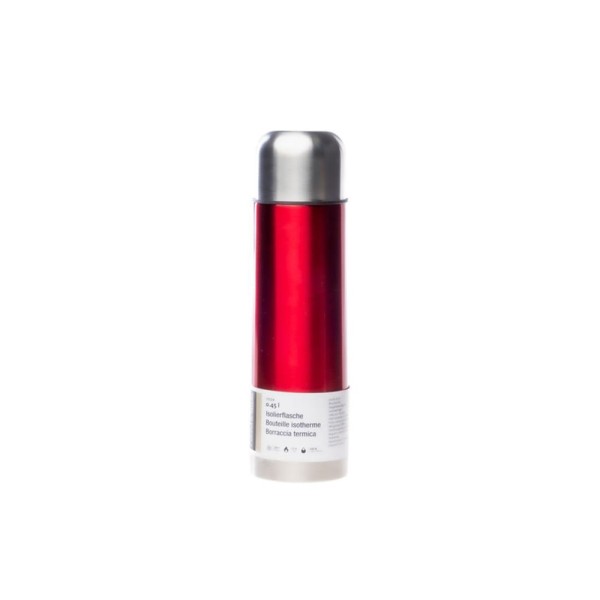 MIGROS THERMOS BOTTLE RED ABS S STEEL HIGH QUALITY
