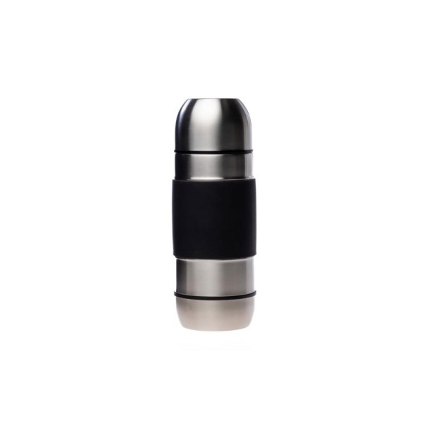 MIGROS THERMOS BOTTLE BLACK + STORAGE SPACE S STEEL HQ