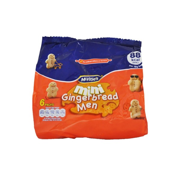 MCVITIES MCVITIES MINI GINGERBREAD MEN MULTIPACK BISCUITS
