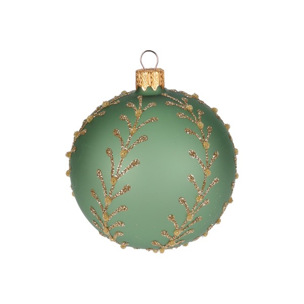 HARD GOODS XMAS BALL GREEN 4ASS WOODLAND