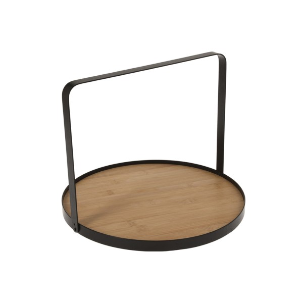 EH BAMBOO SERVING BOARD W METAL HANDLE