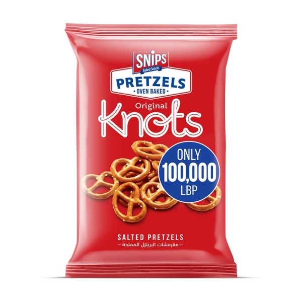 SNIPS PRETZELS KNOTS SALT