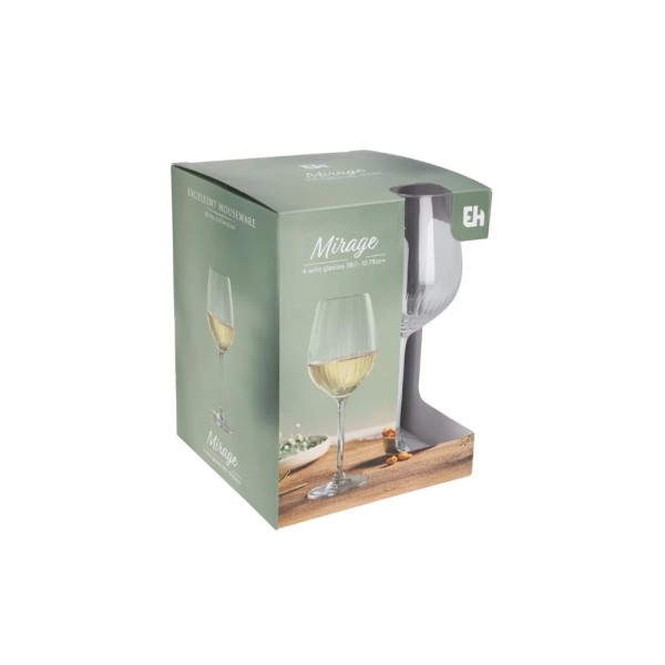EH WINE GLASS 380ML SET 4PCS