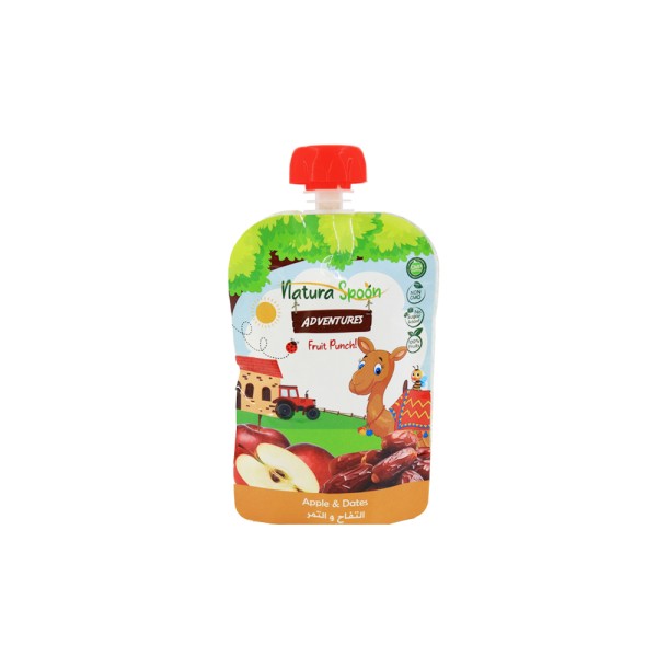 NATURASPOON POUCH APPLE + DATES
