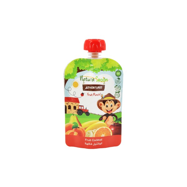 NATURASPOON POUCH FRUIT COCKTAIL 