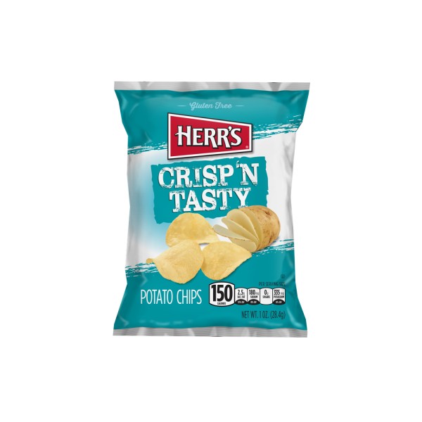 HERRS CRISP N TASTY POTATO CHIPS