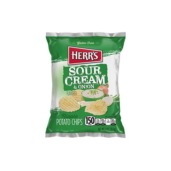 HERRS SOUR CREAM + ONION CHIPS