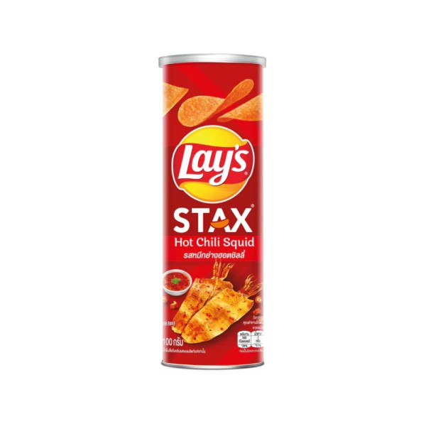 LAYS STAX HOTCHILLI SQUID POTATO CHIPS