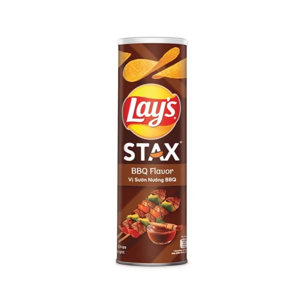 LAYS STAX BBQ FLAVOR POTATO CHIPS