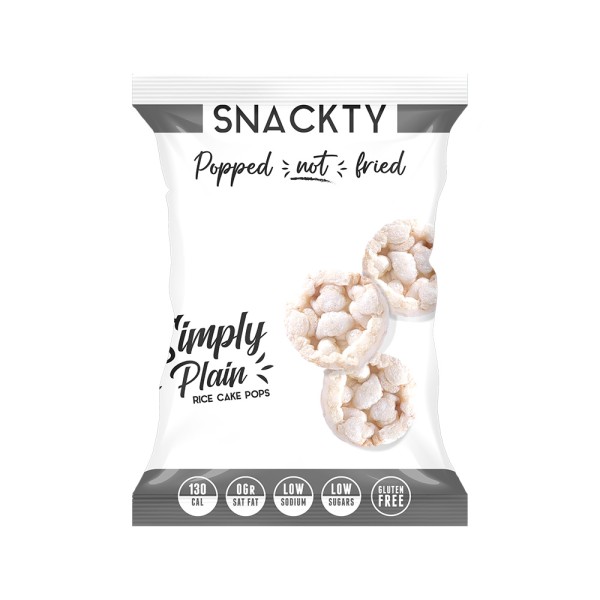 SNACKTY RICE CAKE POPS SIMPLY PLAIN 
