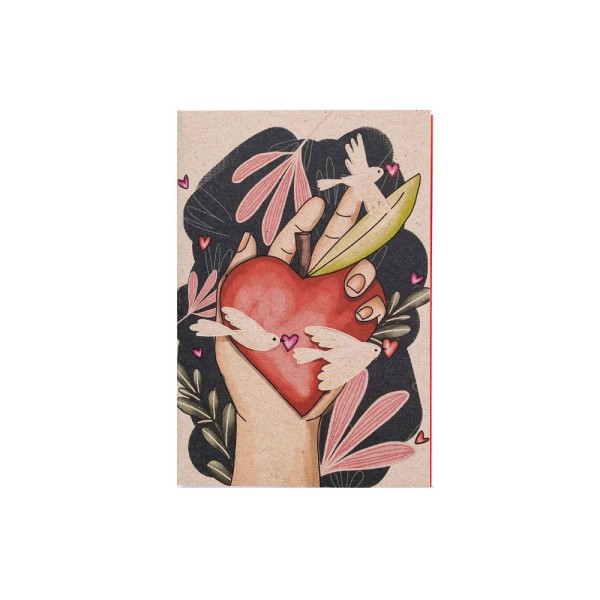 BTDT A6 SOFT COVER THREADBOUND BEIT LOVE BIRDS LINED