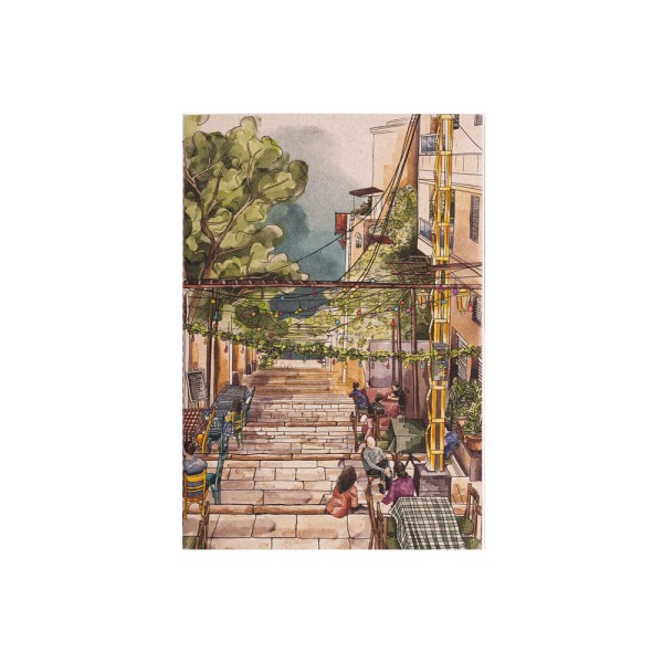 BTDT A5 SOFT COVER THREADBOUND STAIRS LINED