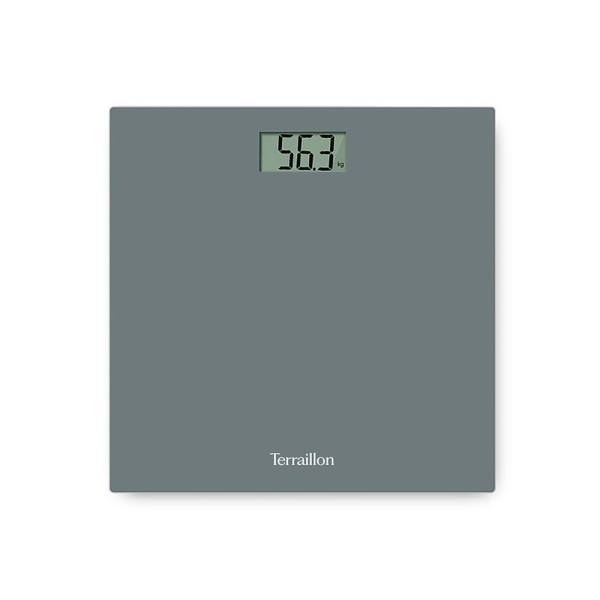 TERRAILLON ELECTRONIC GLASS PLATFORM LCD GREY, 150KG