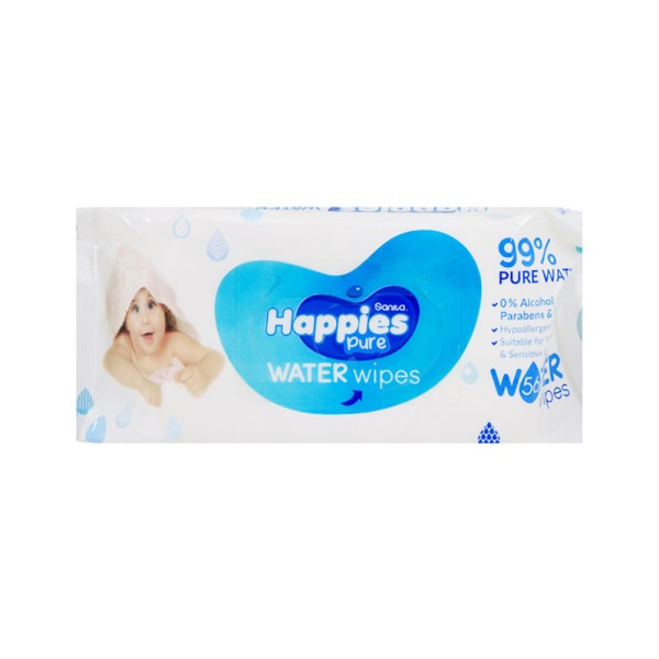 HAPPIES BABY WATER WIPES 