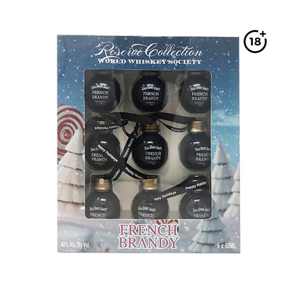 WORLD WHISKEY SOCIETY  CHRISTMAS FRENCH BALLS BRANDY