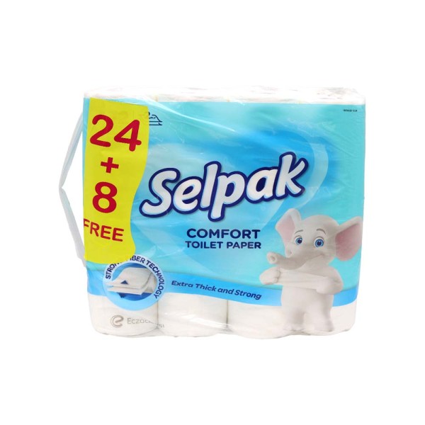 SELPAK TOILET PAPER COMFORT 24+8FREE