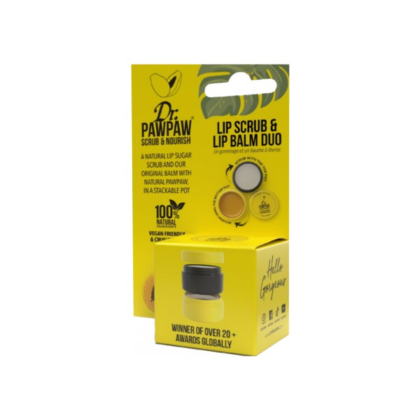 DR PAWPAW LIP SCRUB AND BALM DUO 2IN1