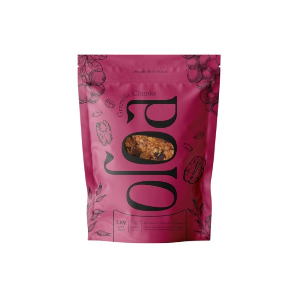 OLOA OLOA CRANBERRY PECAN GRANOLA CHUNKS 330G