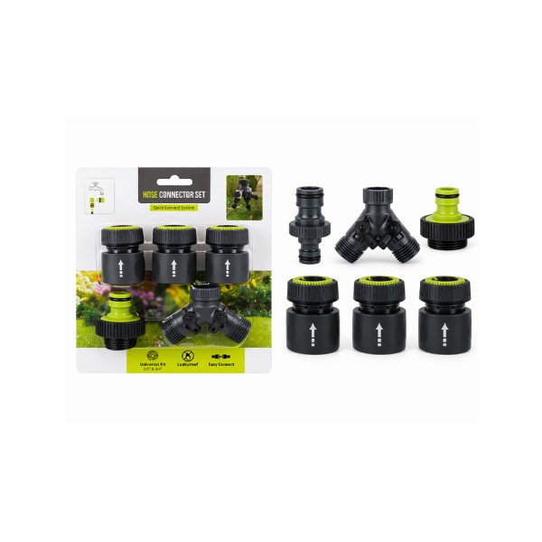 PRO-GARDEN GARDEN HOSE ADAPTER SET 6PCS