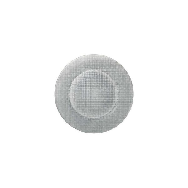 BORMIOLI GLASS CHARGER PLATE SILVER