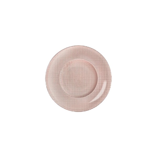 BORMIOLI GLASS CHARGER PLATE COPPER