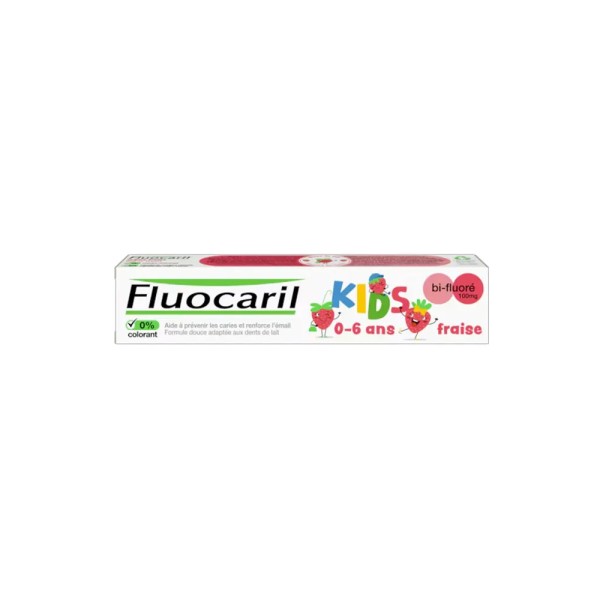 FLUOCARIL KIDS TOOTHPASTE STRAWBERRY  0-6 ANS 
