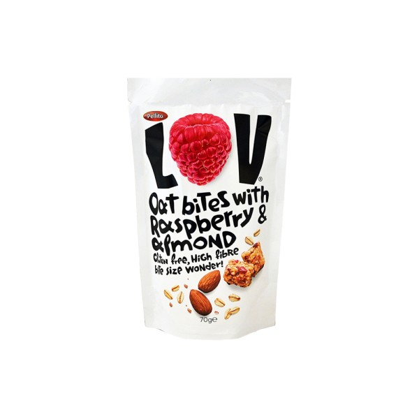 PELLITO OAT BITES RASPBERRY + ALMONA