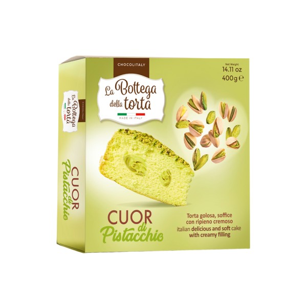 LA BOTTEGA VANILLA SOFT CAKE WITH PISTACHIO CREAM
