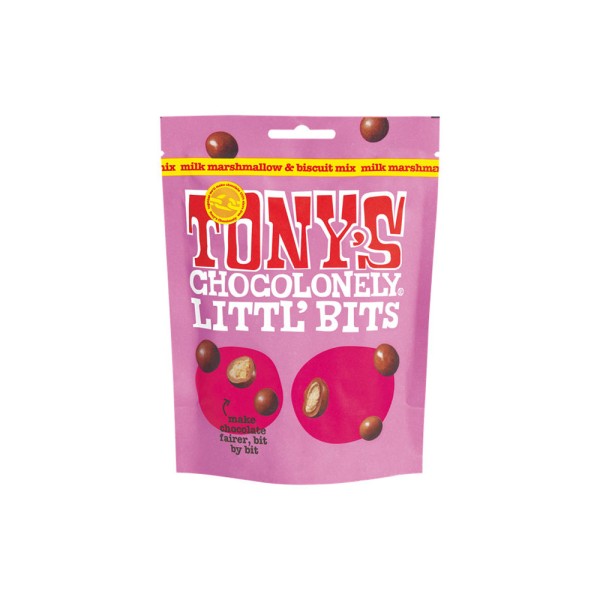 TONY'S CHOCOLONELY LITTLE BITS MILK MARSHMALLOW + BISCUIT MIX