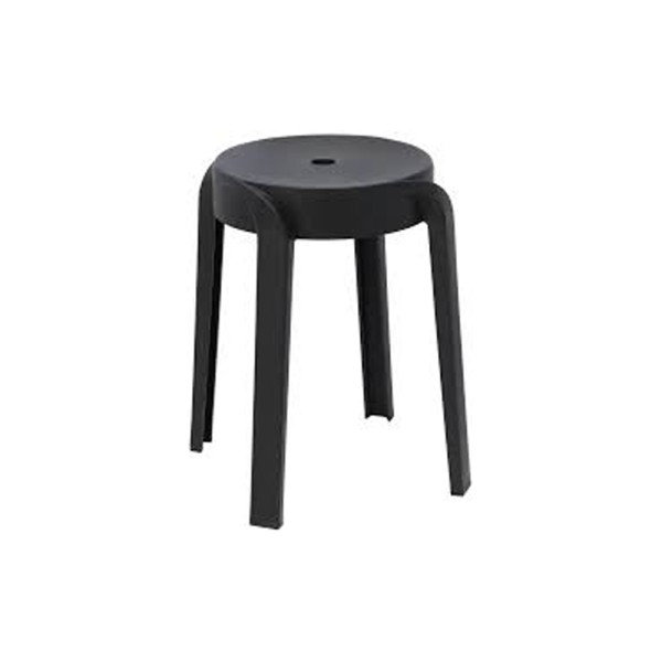 KOOPMAN CHAIR STACKABLE BLACK