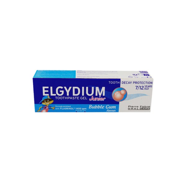 ELGYDIUM JUNIOR TOOTHPASTE BUBBLE GUM