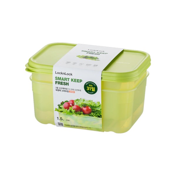 LOCK+LOCK FRESH BLOCK 31 DAYS FOOD SAVING SET 1.5L