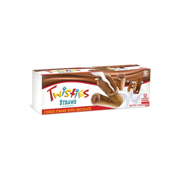 TWISTIES WAFER ROLLS WITH HAZELNUT AND COCOA CREAM